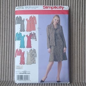 Simplicity Unlined Coat or Jacket and lined Dress
